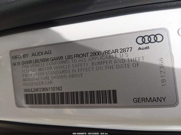2019 AUDI A6 55 PREMIUM
