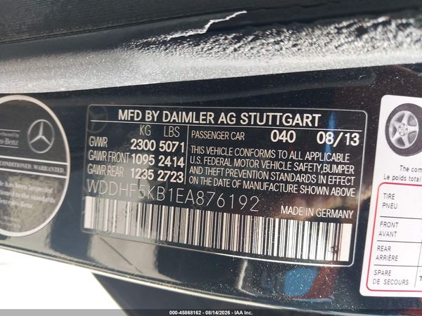 2014 MERCEDES-BENZ E 350 E350