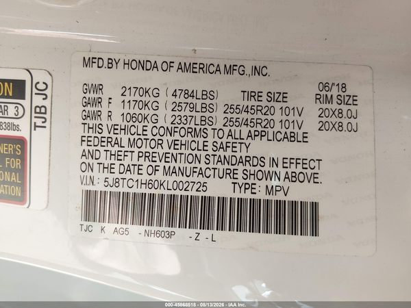 2019 ACURA RDX A-SPEC PACKAGE