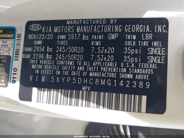 2021 KIA TELLURIDE SX
