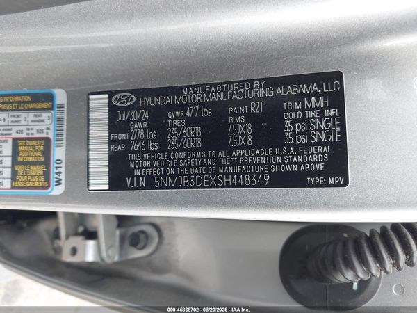 2025 HYUNDAI TUCSON SEL — I9