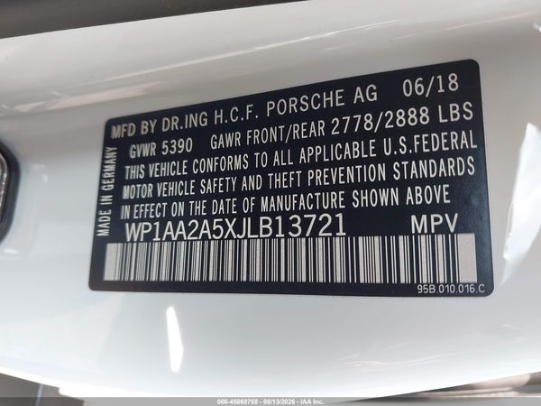 2018 PORSCHE MACAN SPORT EDITION