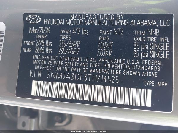 2026 HYUNDAI TUCSON SE