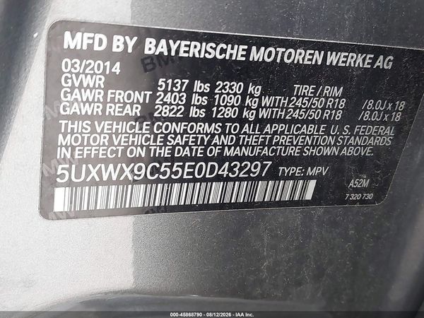 2014 BMW X3 XDRIVE28I