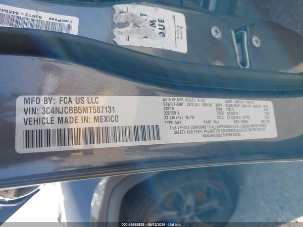 2021 JEEP COMPASS ALTITUDE FWD