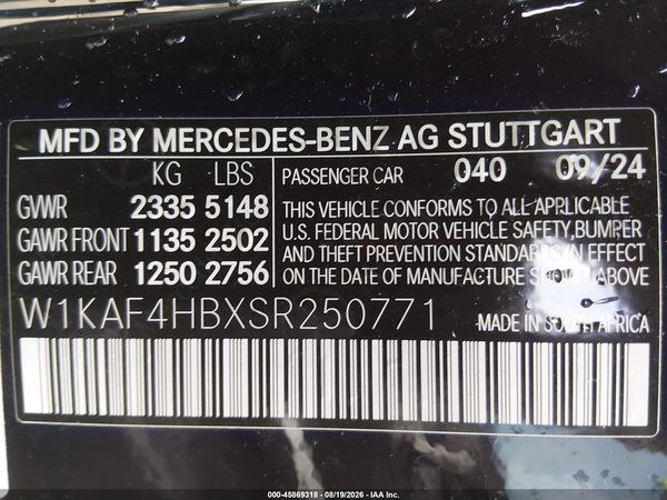 2025 MERCEDES-BENZ C 300 C300 4MATIC