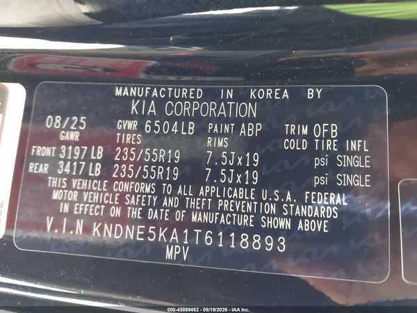 2026 KIA CARNIVAL MPV HYBRID SX