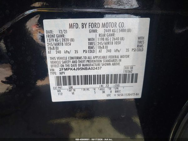 2022 FORD EDGE SEL