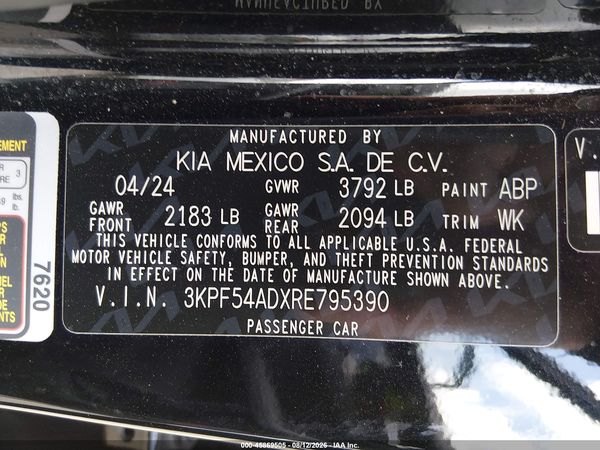 2024 KIA FORTE GT-LINE