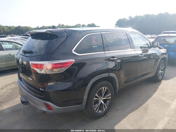 2016 TOYOTA HIGHLANDER XLE V6