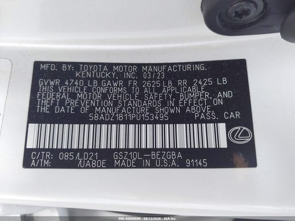 2023 LEXUS ES 350 350 Premium