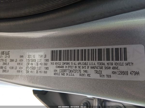 2019 RAM 1500