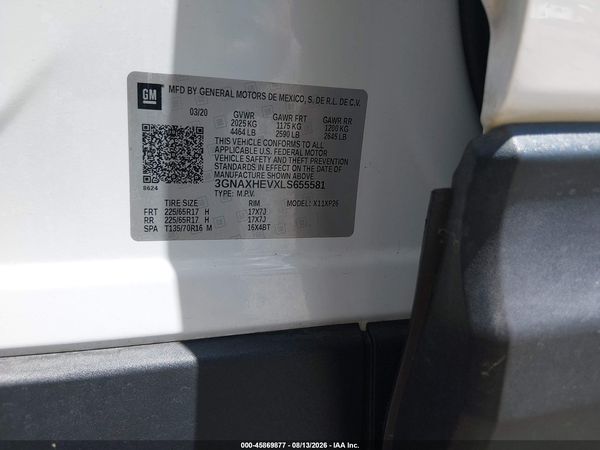 2020 CHEVROLET EQUINOX FWD LS — I9