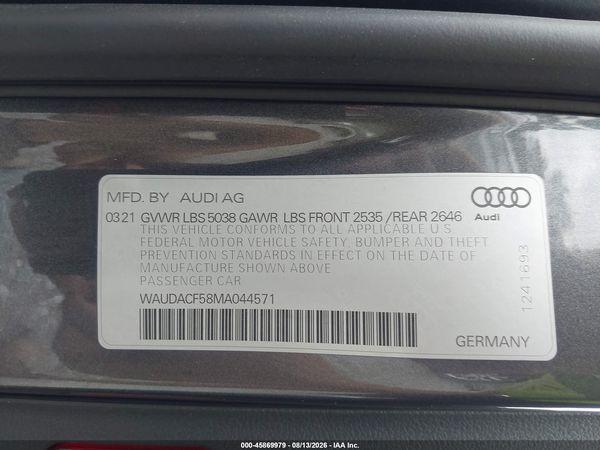 2021 AUDI A5 SPORTBACK