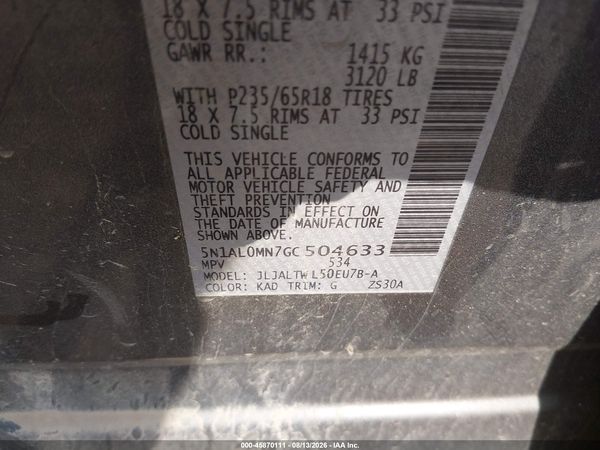 2016 INFINITI QX60