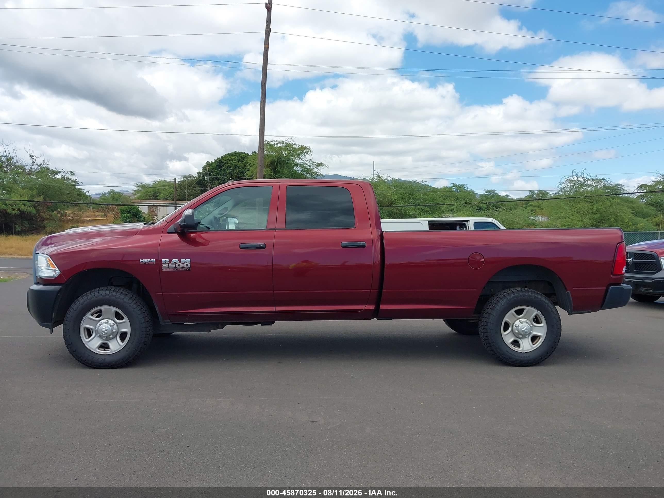2018 RAM 3500 TRADESMAN  4X4 8' BOX