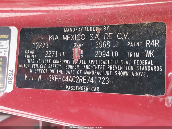 2024 KIA FORTE GT