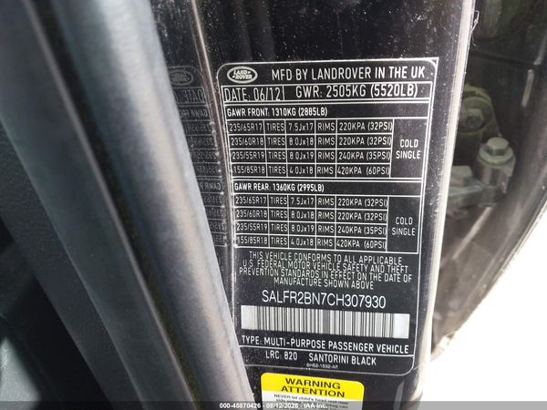 2012 LAND ROVER LR2 HSE