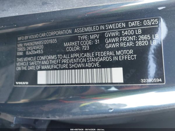 2025 VOLVO V90 CROSS COUNTRY