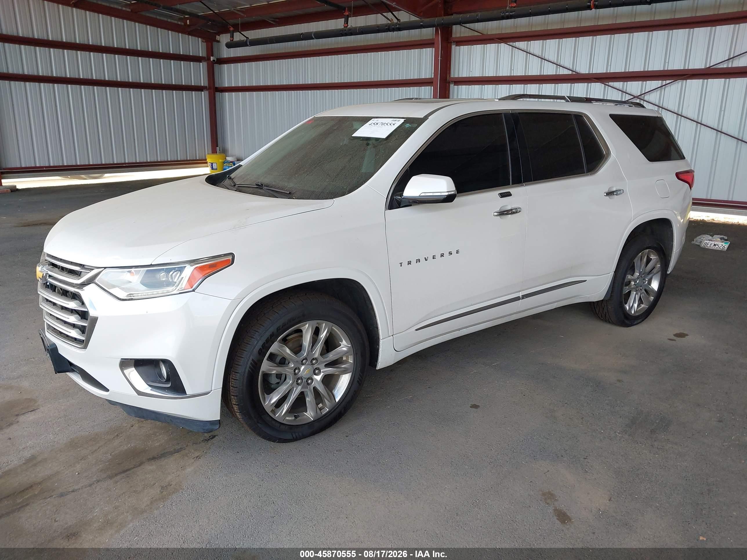 2018 CHEVROLET TRAVERSE HIGH COUNTRY — I2