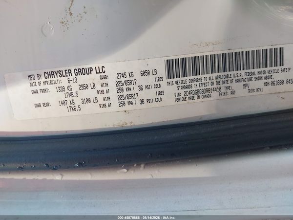2013 DODGE GRAND CARAVAN AMERICAN VALUE PKG