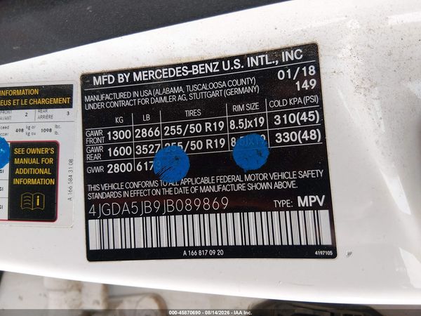 2018 MERCEDES-BENZ GLE 350 GLE350