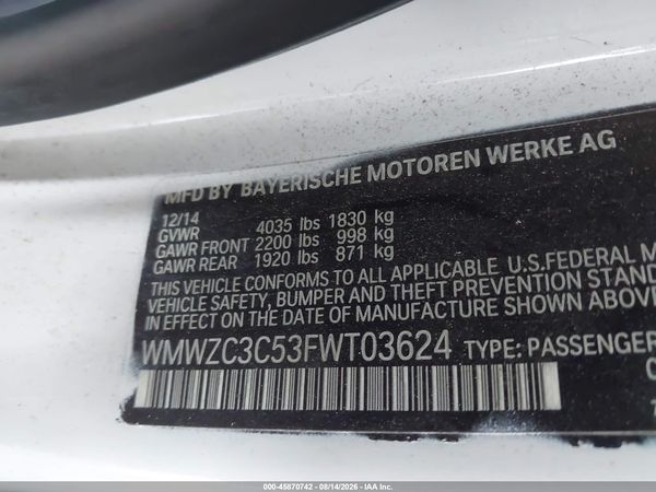 2015 MINI COUNTRYMAN COOPER S