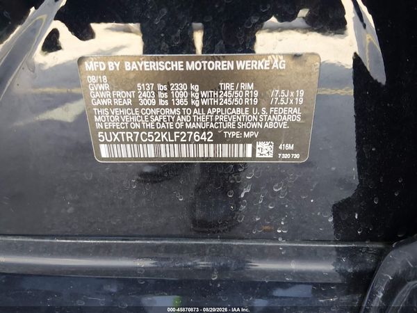 2019 BMW X3 SDRIVE30I