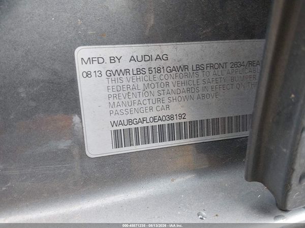 2014 AUDI S4 PREMIUM PLUS