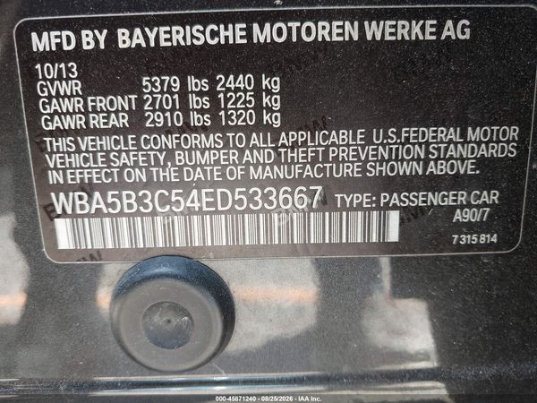 2014 BMW 535I XDRIVE