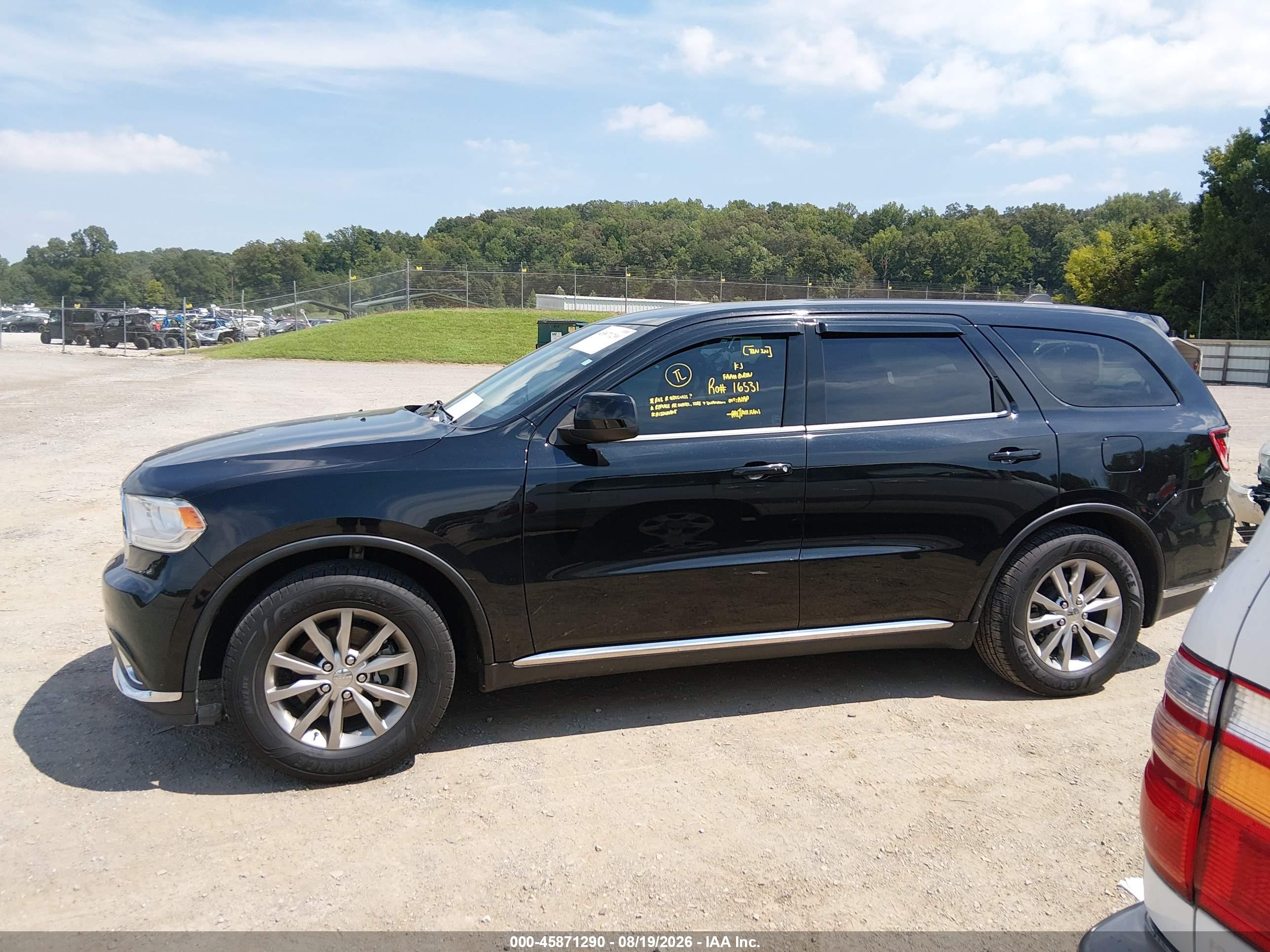 2018 DODGE DURANGO SXT RWD