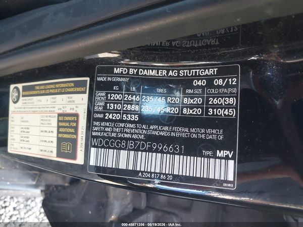 2013 MERCEDES-BENZ GLK 350 4MATIC