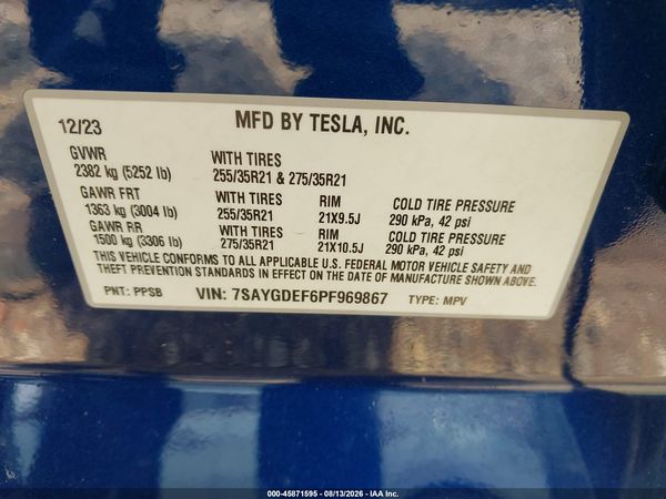 2023 TESLA MODEL Y
