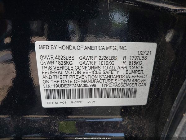 2021 ACURA ILX