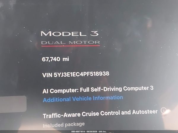 2023 TESLA MODEL 3