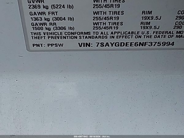 2022 TESLA MODEL Y