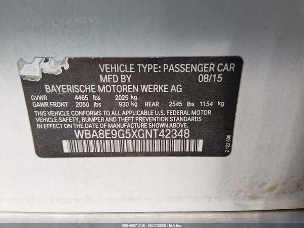2016 BMW 328I SA