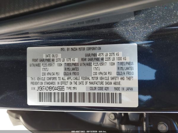 2021 MAZDA CX-5 TOURING