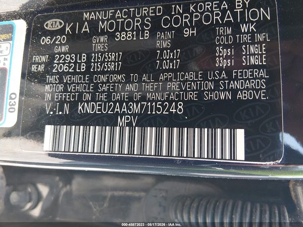 2021 KIA SELTOS S — I9
