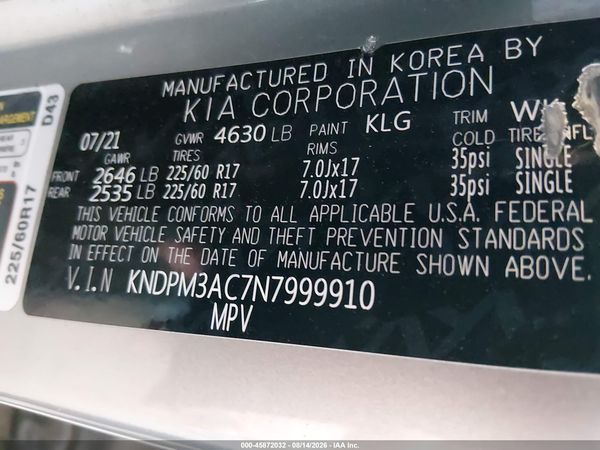 2022 KIA SPORTAGE LX