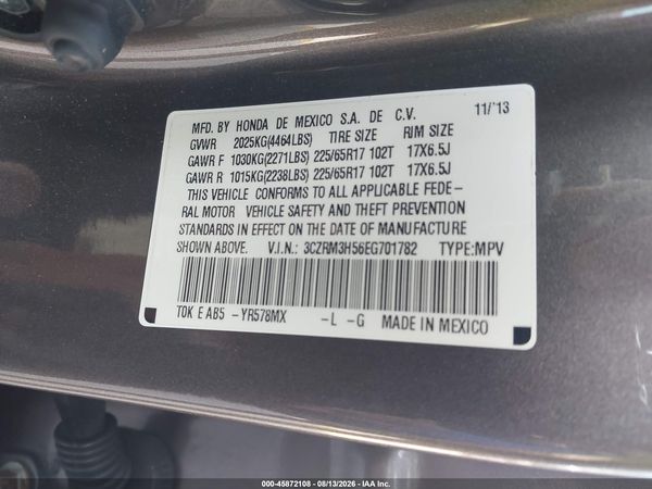 2014 HONDA CR-V EX