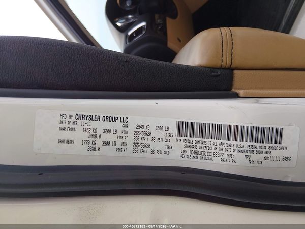 2012 DODGE DURANGO CITADEL