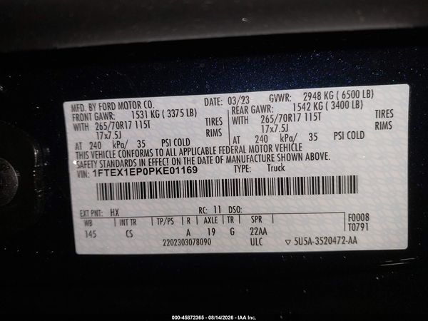 2023 FORD F-150 XL