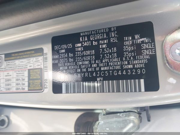 2026 KIA SORENTO S