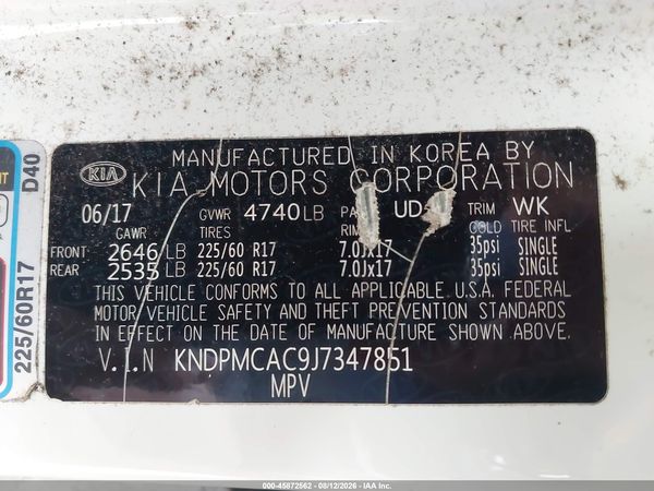 2018 KIA SPORTAGE LX