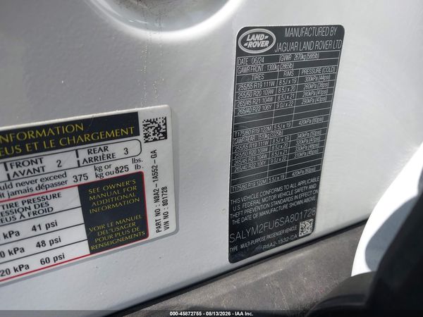2025 LAND ROVER RANGE ROVER VELAR P400 DYNAMIC HSE
