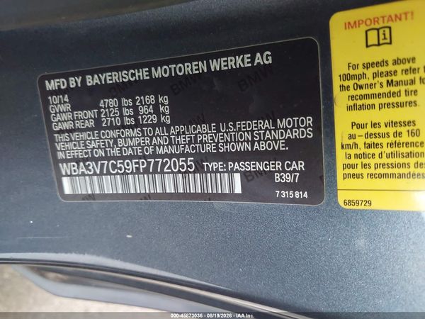 2015 BMW 428I