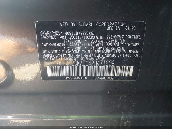 2023 SUBARU FORESTER PREMIUM — I9