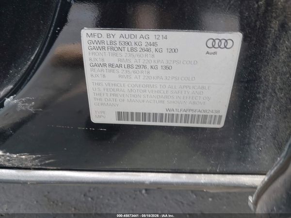 2015 AUDI Q5 2.0T PREMIUM