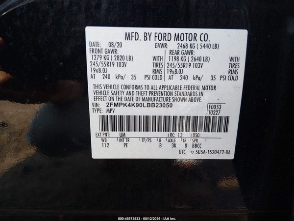2020 FORD EDGE TITANIUM